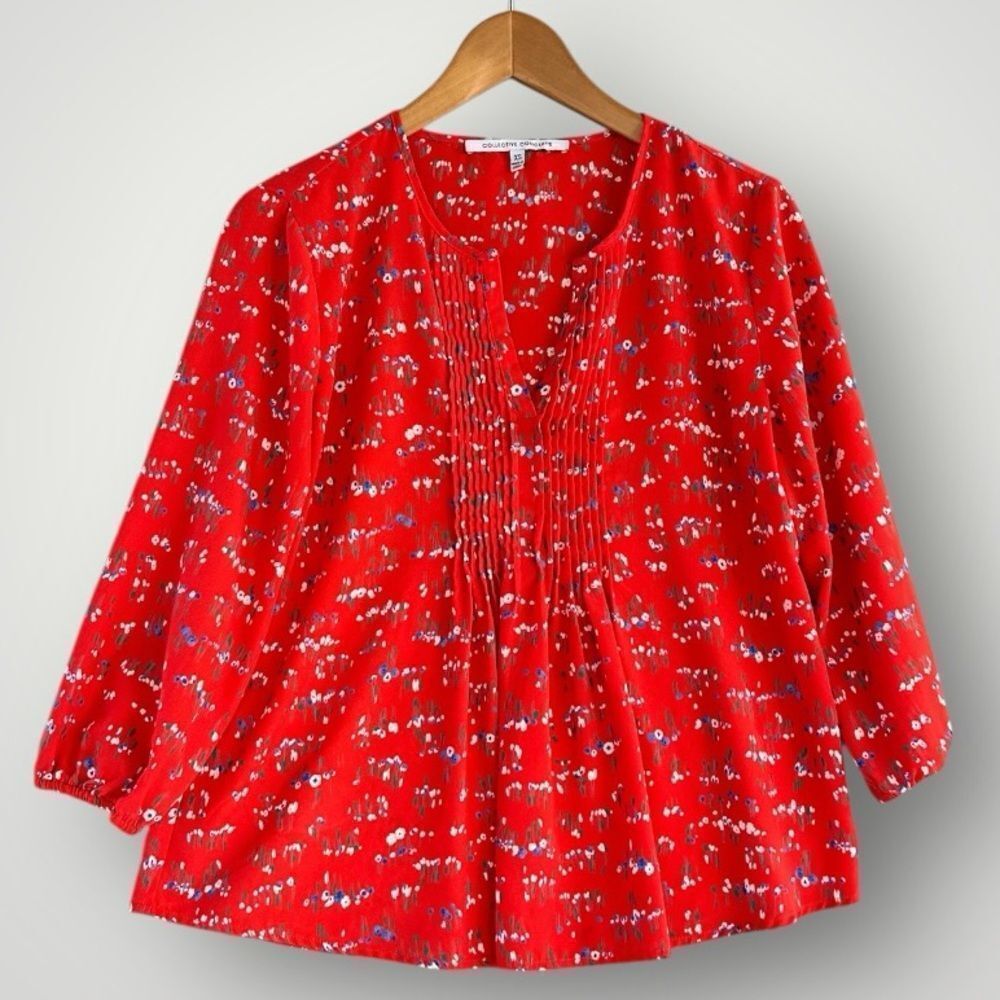 🎉5 for $45🎉 Collective concept top blouse shirt size XS
